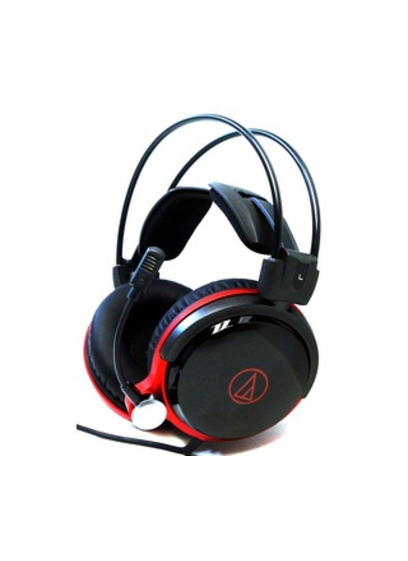 Audio-Technica High-Fidelity Gaming Headset - Stereo - Mini-phone - Wired - 50 Ohm - 5 Hz - 35 kHz - Gold Plated - Over-the-head - Binaural - Circumau