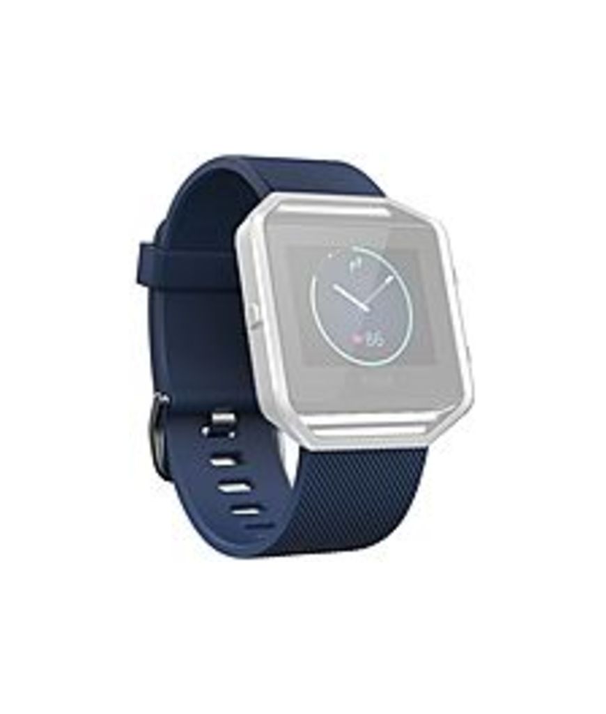 Fitbit Blaze Classic Band - Blue - Elastomer, Stainless Steel