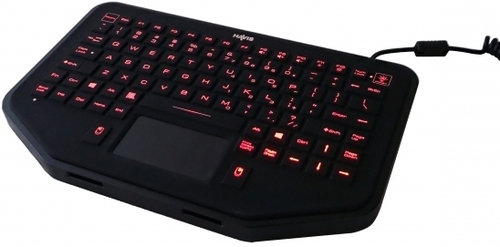 Havis KB-101 89 Key Rugged USB Backlit Keyboard - US Format - Black