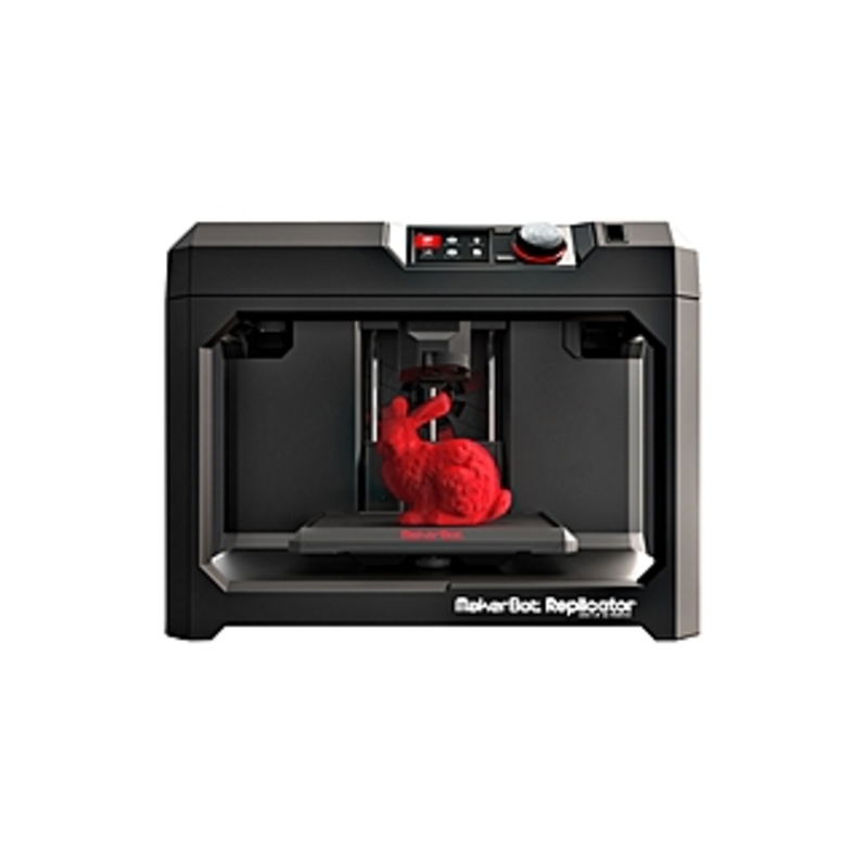 MakerBot MP05825 Replicator Desktop 3D Printer - Fifth Generation - Firmware Version 1.7+  - 7.83" x 5.91" x 9.92" Build Size - Fused Filament Fabrica