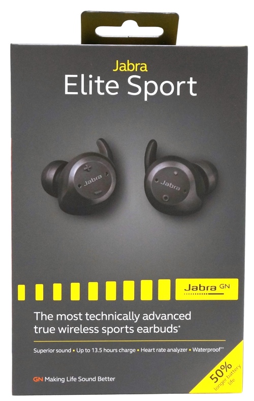 Jabra Elite Sport Earset - Stereo - Black - Wireless - Bluetooth - 32.8 ft - 16 Ohm - 20 Hz - 20 kHz - Earbud - Binaural - In-ear - Noise Canceling