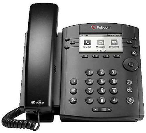 Polycom 2200-48350-019 VVX 311 6-Line VoIP Phone - Skype - Black