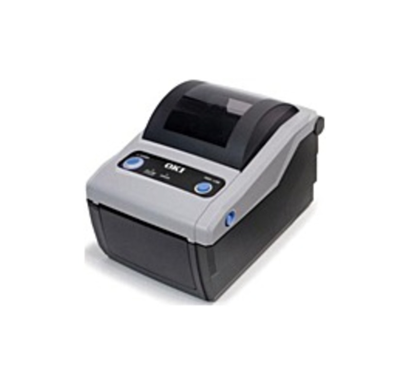 Oki LD610TT Thermal Transfer Printer - Monochrome - Desktop - Label Print - 4.10" Print Width - 4 in/s Mono - 203 dpi - 8 MB - USB - Ethernet - 4.21"