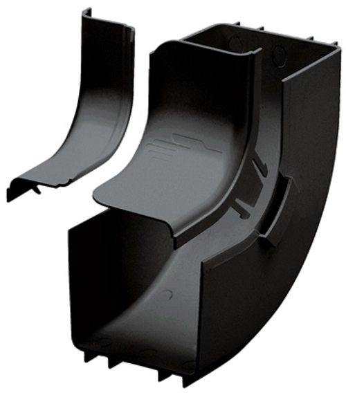 Panduit FRIVRA4X4BL 4x4 Inside Vertical 90 Degree Angle Cable Fitting - Black