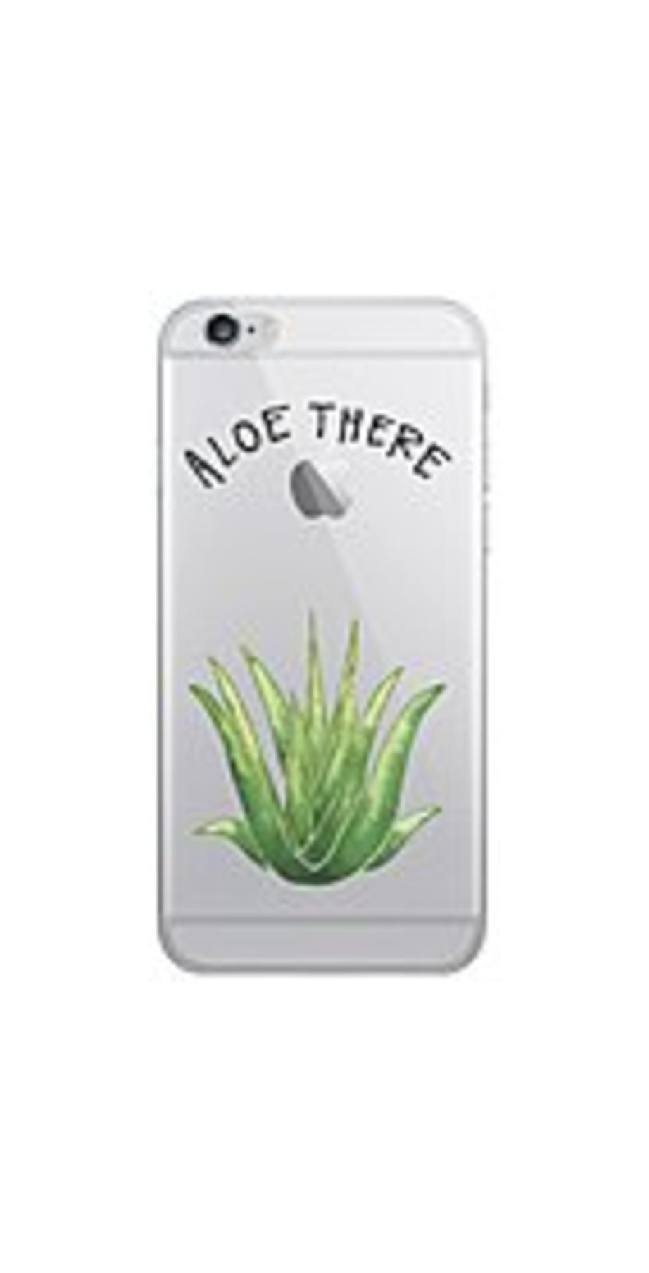 OTM iPhone 7/6/6s Plus Hybrid Clear Phone Case, Aloe There - For iPhone 7 Plus, iPhone 6 Plus, iPhone 6S Plus - Aloe There - Clear - Wear Resistant, T