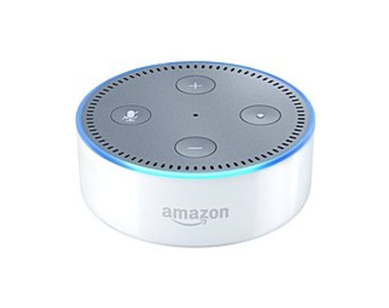 Amazon RS03QRDS Echo Dot 2nd Generation Smart Speaker - White