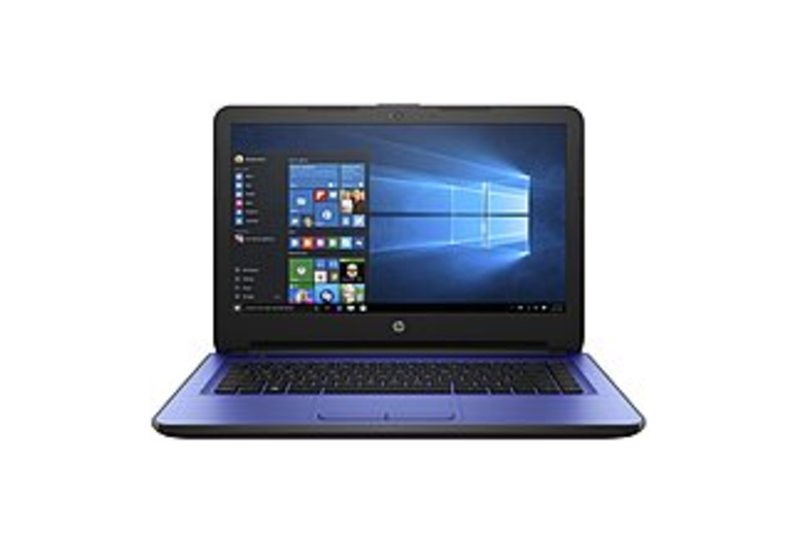 HP 14-am052nr W2M36UA Notebook PC - Intel Celeron N3060 1.6 GHz Dual-Core Processor - 4 GB DDR3L SDRAM - 32 GB SSD - 14-inch LED Display - Windows 10