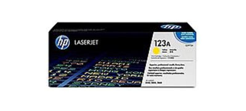 HP Q3972A 123A Original Toner Cartridge for Color LaserJet 2550, 2820, 2840 Series Printer - 2000 Pages - Yellow