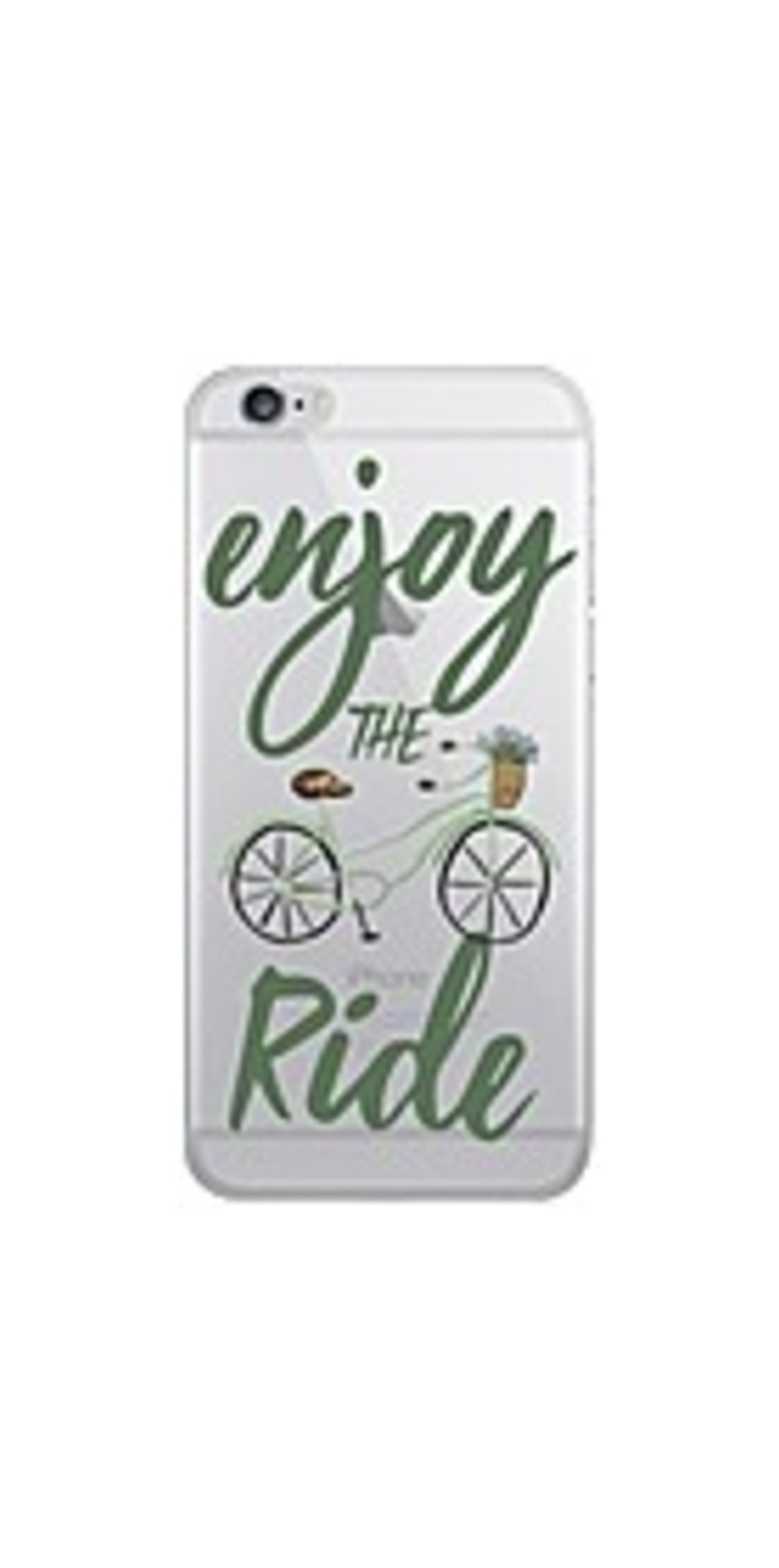 OTM iPhone 7/6/6s Plus Hybrid Clear Phone Case, Enjoy the Ride - For iPhone 7 Plus, iPhone 6 Plus, iPhone 6S Plus - Enjoy the Ride - Clear - Wear Resi