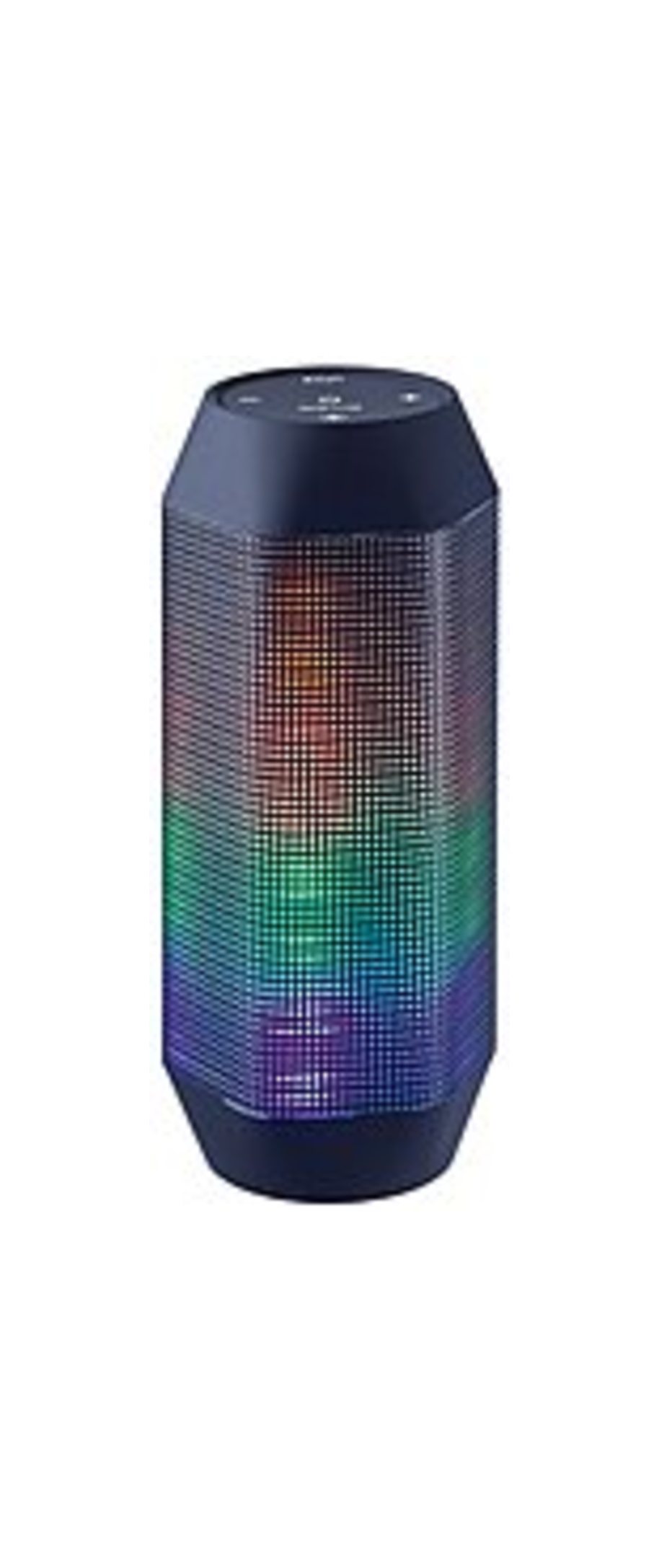 Craig Electronics CMA3594 Stereo Portable Bluetooth Speaker with Color Charging LED Lights - Black