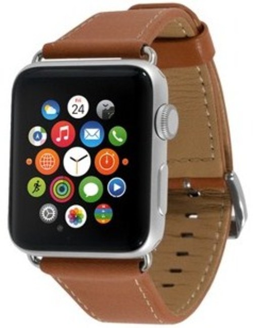 End-Scene 5031300092209 1.5-inch Band for Apple Watch - Leather Camel