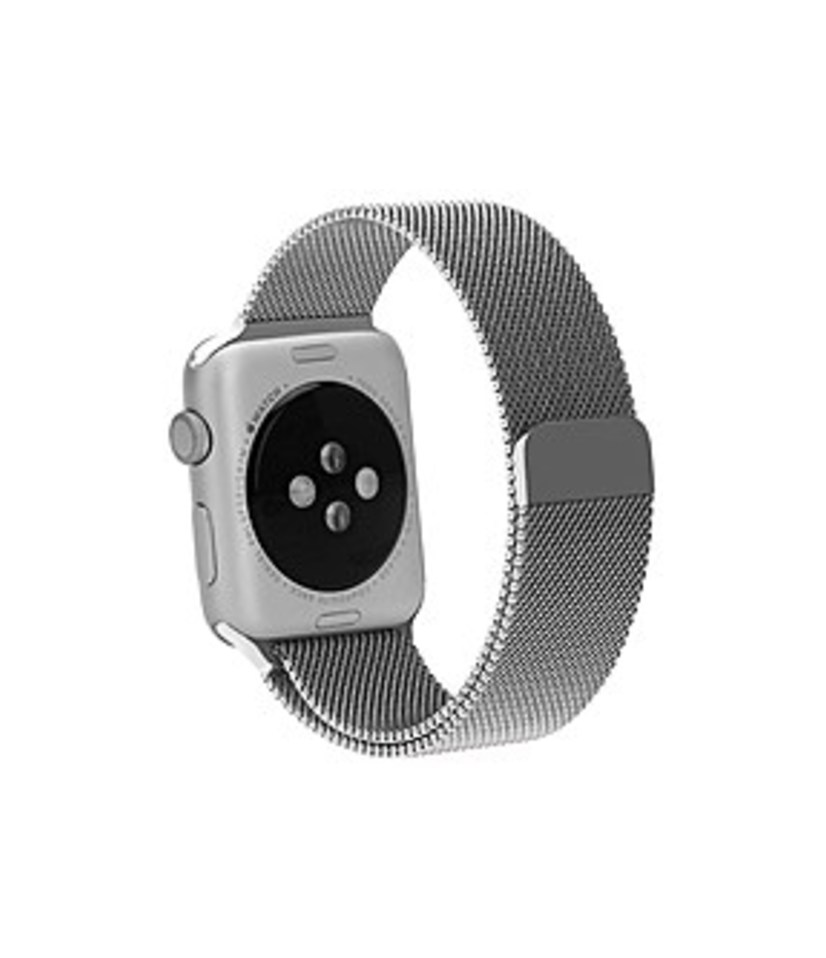 North 813125029418 Stainless Steel Mesh Band for Apple 1.5-inch Watch - Silver