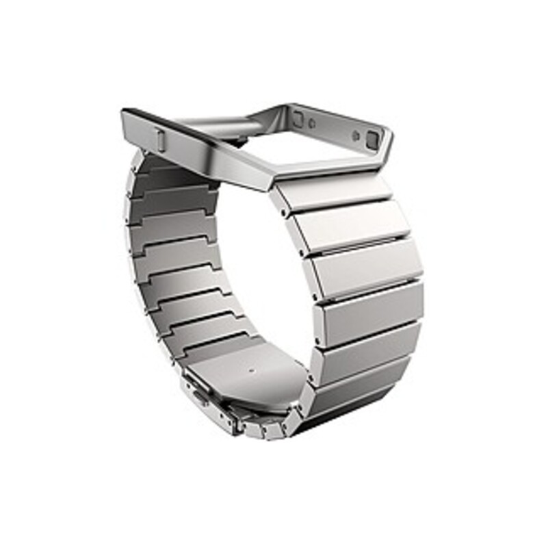 Fitbit Sleep/Activity Monitor Wristband - Steel - Stainless Steel