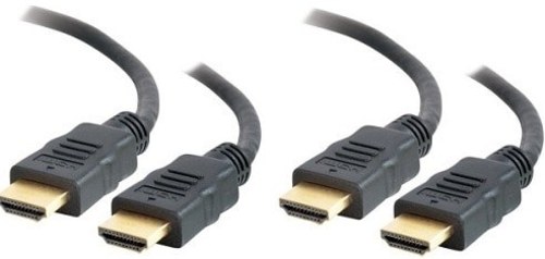 C2G 7112642 High Speed HDMI Cable with Ethernet - 2 Pack - Black