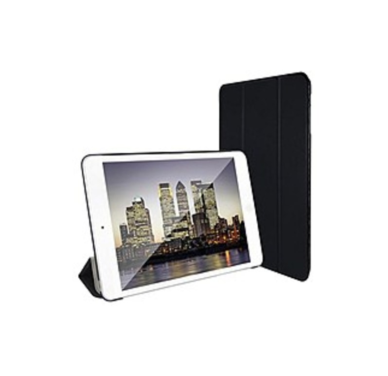 SuprJETech 684357655009 Slim-Fit Folio Smart Case for iPad Mini 1, 2 and 3 - Black