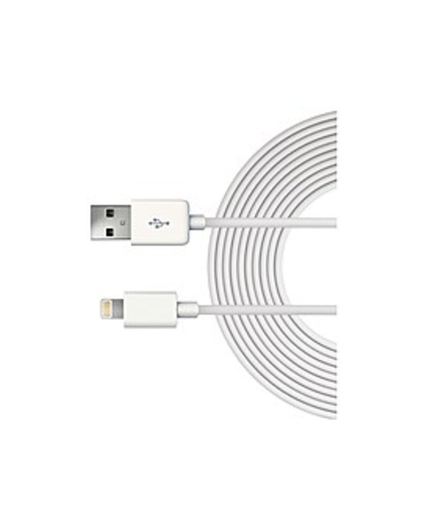 Just Wireless 705954051091 10 Feet Lightning to USB Cable - White