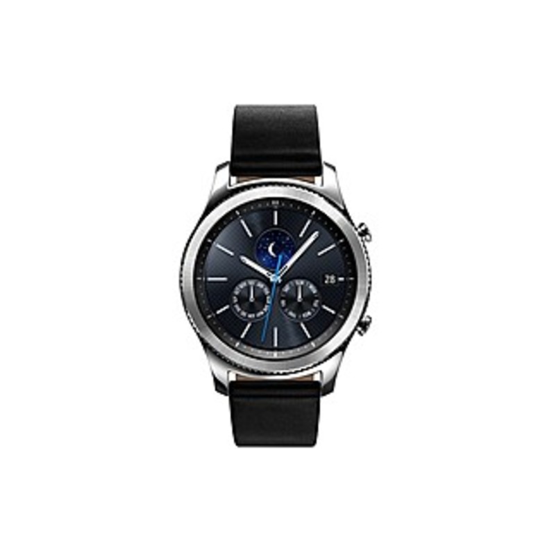 Samsung Gear S3 classic Smart Watch - Wrist - Accelerometer, Barometer, Gyro Sensor, Heart Rate Monitor, Ambient Light Sensor, Altimeter - Text Messag
