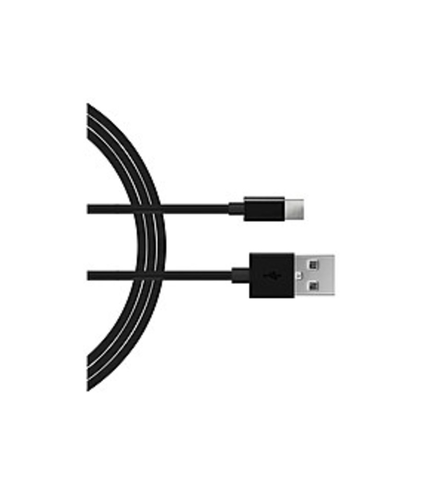 Just Wireless 705954051510 4 Feet USB-Type C to Micro-USB Charging Cable - Black