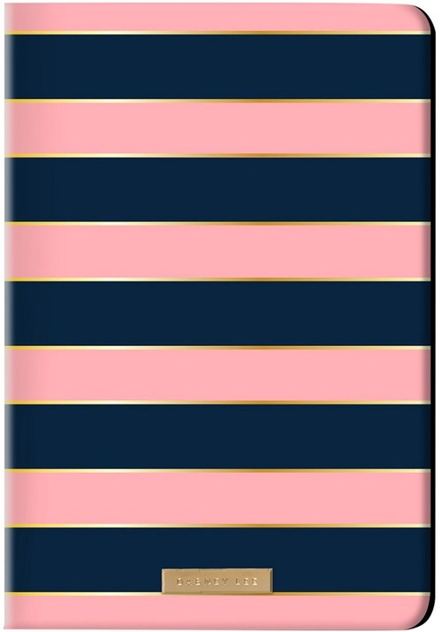 Dabney Lee IP0017CE-NVP Flip Case for iPad Mini - Navy and Pink Stripes