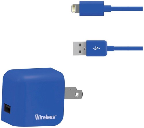 Just Wireless 705954044321 Lightning to USB Mobile Battery Charger for iPhone - Blue