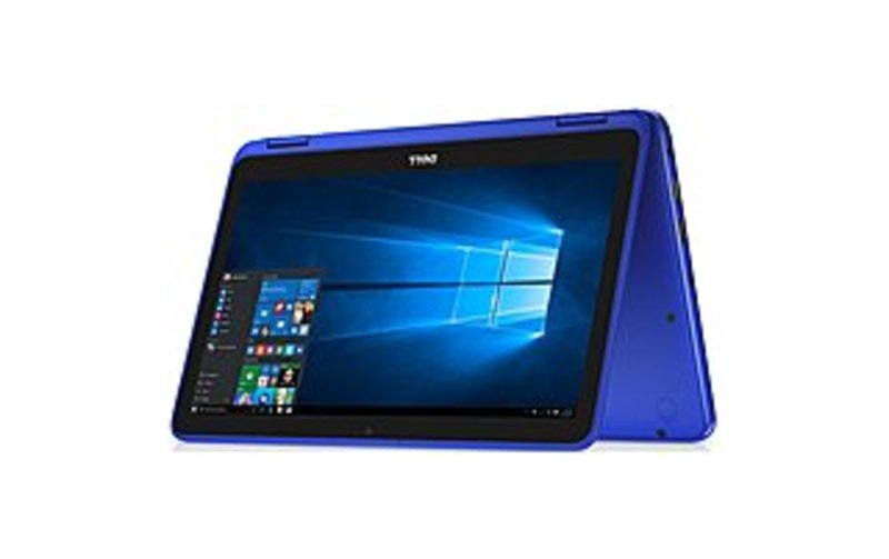 Dell Inspiron 11 3000 11-3168 11.6" Touchscreen 2 in 1 Notebook - 1366 x 768 - Pentium N3710 - 4 GB RAM - 500 GB HDD - Blue - Windows 10 Home 64-bit -