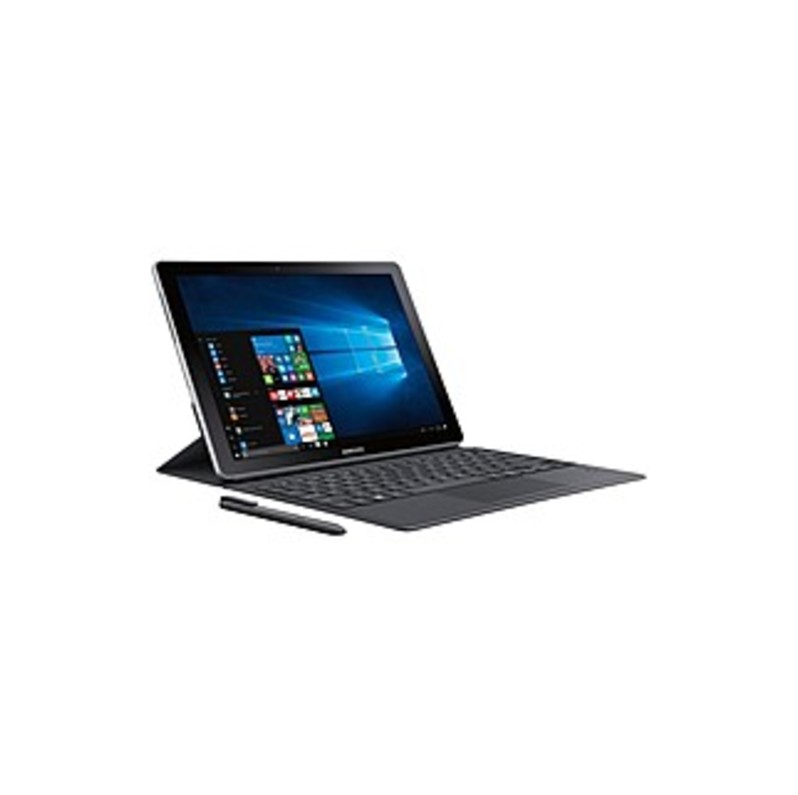 Samsung Galaxy Book SM-W720NZKBXAR 2-in-1 Notebook PC - Intel Core i5-7200U 2.5 GHz Dual-Core Processor - 4 GB RAM - 128 GB Solid State Drive - 12-inc