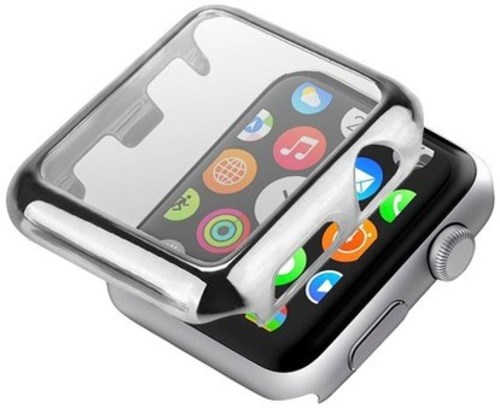 End Scene 5031300092902 Bumper and Screen Protector for 1.7-inch Apple Watch - Silver