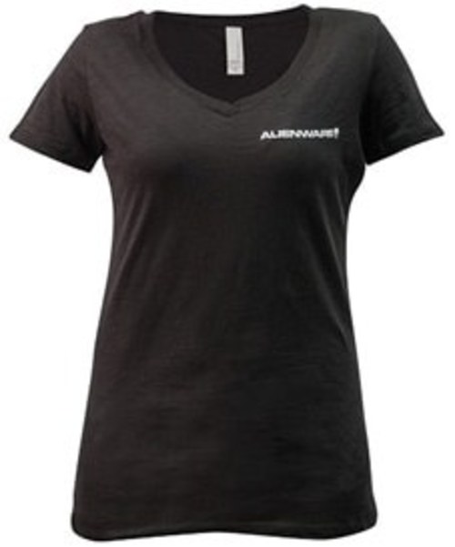 Mobile Edge AWSW1FL Alienware Women's Classic Font Logo T-Shirt - Large - Black