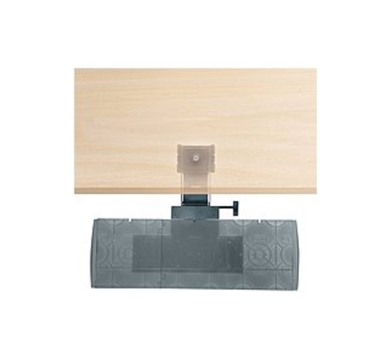 Kensington K60067 Underdesk Adjustable Keyboard/Mouse Platform with Wrist Rest - Black