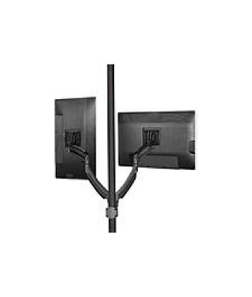Chief KONTOUR K2P220B Pole Mount for Flat Panel Monitor - 10" to 30" Screen Support - 50 lb Load Capacity - Aluminum - Black