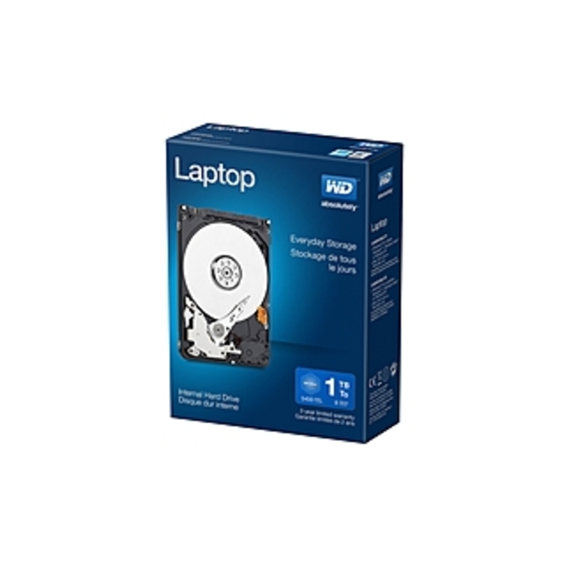 WD Laptop Mainstream Internal Hard Drive 2.5 Inch - SATA - 5400 rpm - 8 MB Buffer - 1TB