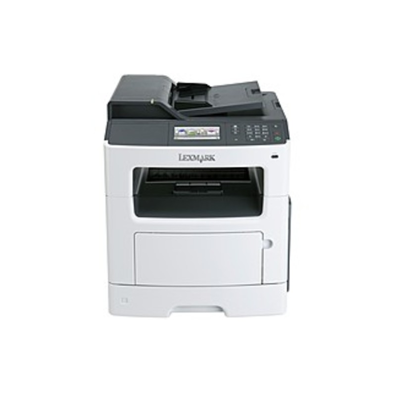 Lexmark MX410DE Laser Multifunction Printer - Monochrome - Plain Paper Print - Desktop - Copier/Fax/Printer/Scanner - 38 ppm Mono Print - 1200 x 1200
