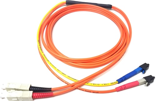 C2G 7115766  Fiber Optic Network Cable - 7 FT - LC / SC - 62.5/125 - RoHS Riser 3.0