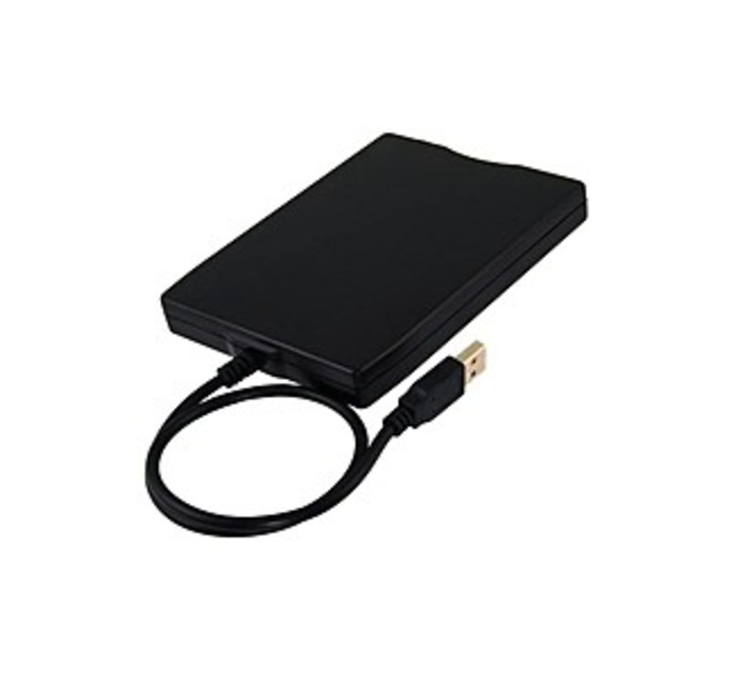 Syba 810154015504 SY-USB-FDD USB 2.0 External Floppy Disk Drive - Black