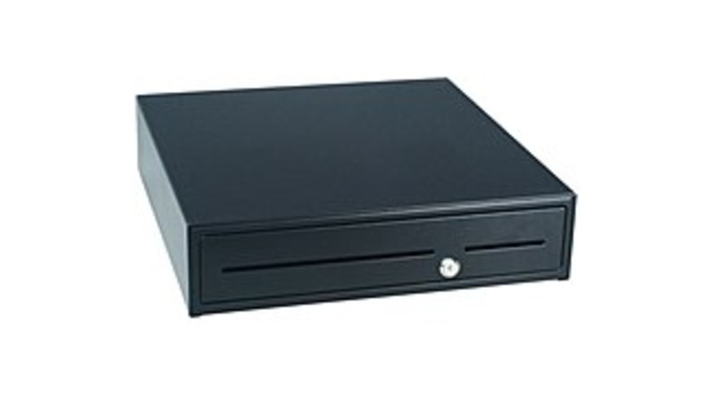 APG Cash Drawer Series 4000 ML-S4000 16 x 18 inches Cash Drawer Caddy - Stainless Steel - SerialPRO II - Black