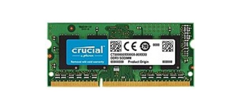 Crucial Technology CT102472BF160B.18FP 8GB DDR3L-1600 SODIMM Memory Module