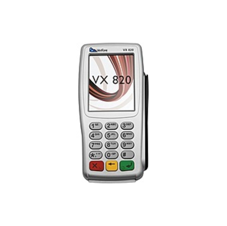 VeriFone VX 820 Payment Terminal - 3.5" - Color - ARM ARM11 400 MHz - 32 MB RAM - Ethernet - Near Field Communication - Multi-port - Pin Pad, PCI PED