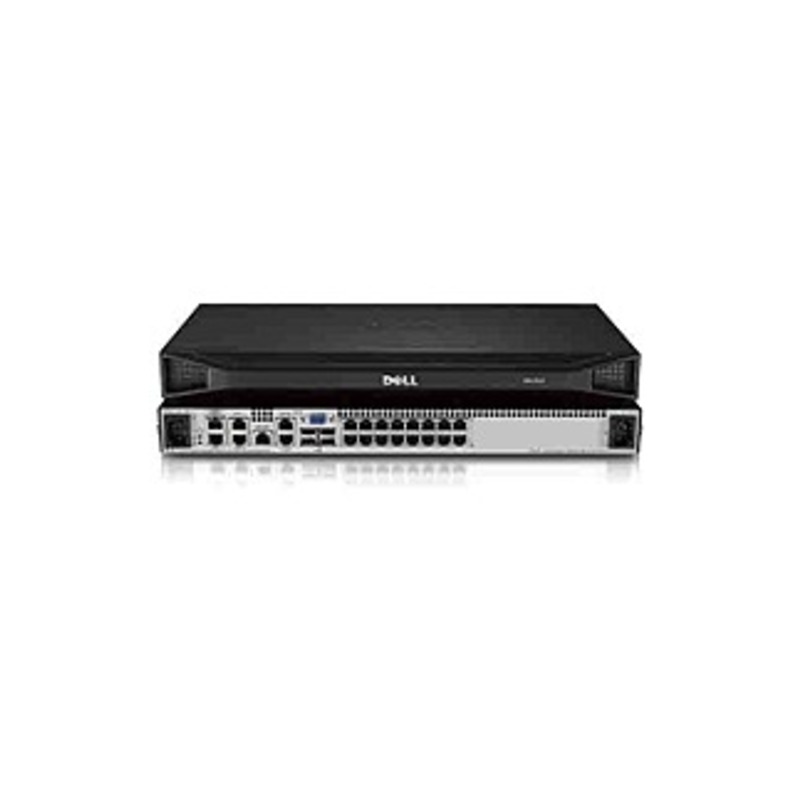 Dell Digital KVM Switch DMPU4032-G01 - TAA Compliant - 32 Computer(s) - 1 Local User(s) - 4 Remote User(s) - 1600 x 1200Network (RJ-45)USBVGA - Rack-m