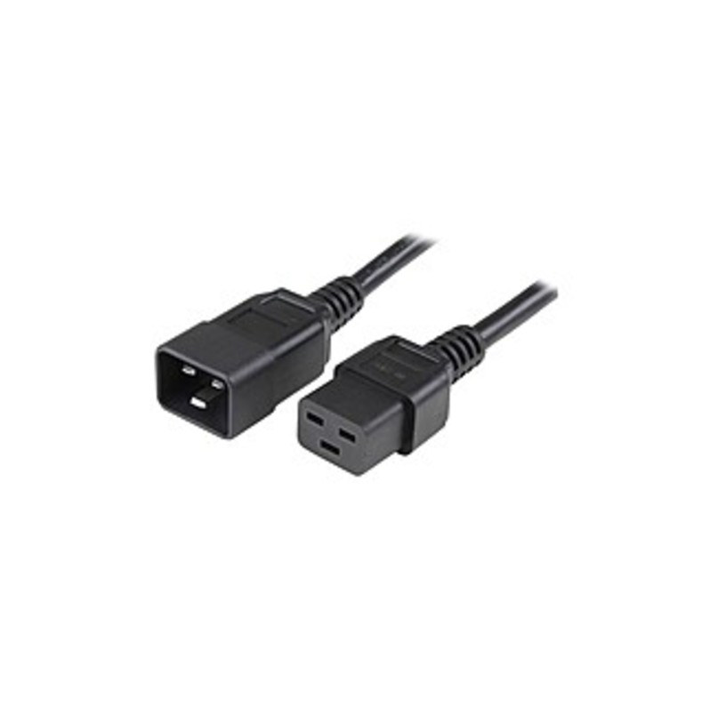 StarTech.com 10 ft Heavy Duty 14 AWG Computer Power Cord - C19 to C20 - For PDU, Server - 250 V AC Voltage Rating - 15 A Current Rating - Black