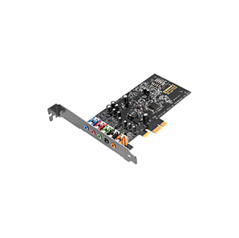 Sound Blaster Audigy Fx - 5.1 Sound Channels - Internal - PCI Express - 106 dB - 1 x Number of Microphone Ports - 1 x Number of Audio Line In