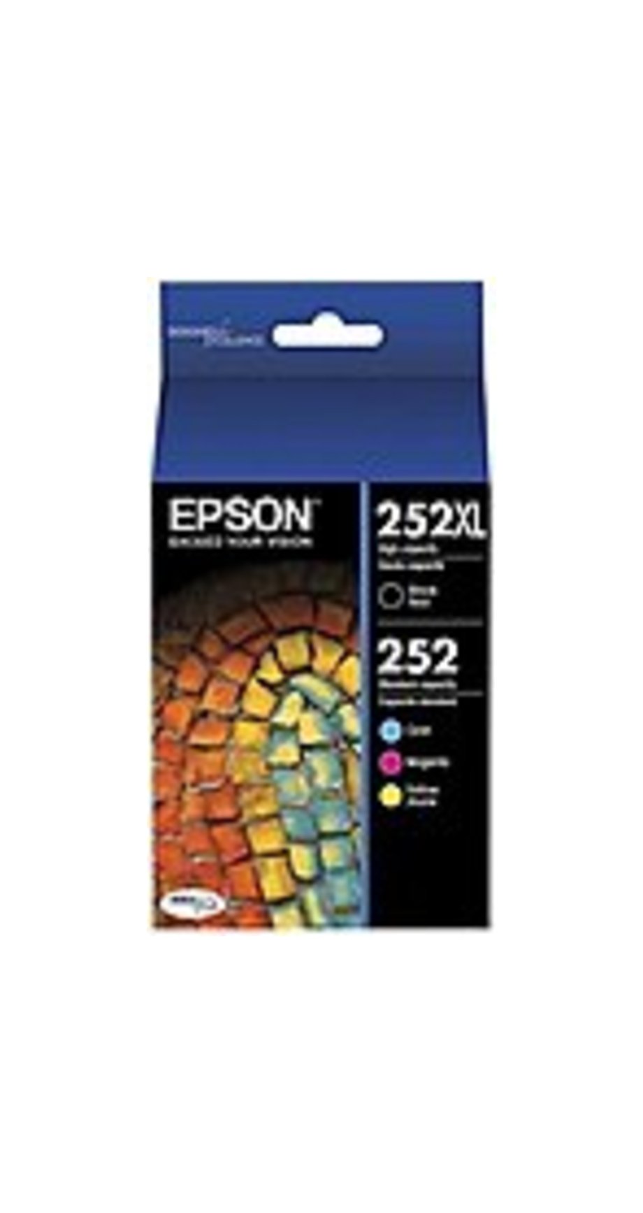 Epson DURABrite Ultra 252XL Original Ink Cartridge Combo Pack - Black, Cyan, Magenta, Yellow - Inkjet - High/Standard Yield - 4 / Pack