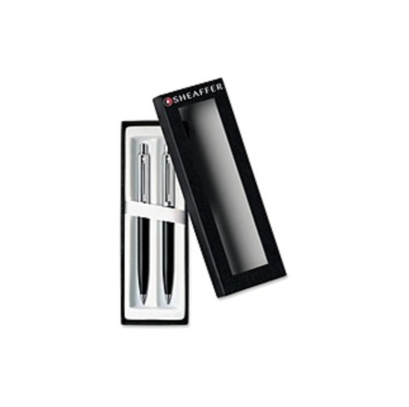 Cross Sheaffer Resin Barrel Pen/Pencil Set - 0.7 mm Lead Size - Black Ink - Black Resin Barrel - 1 Set