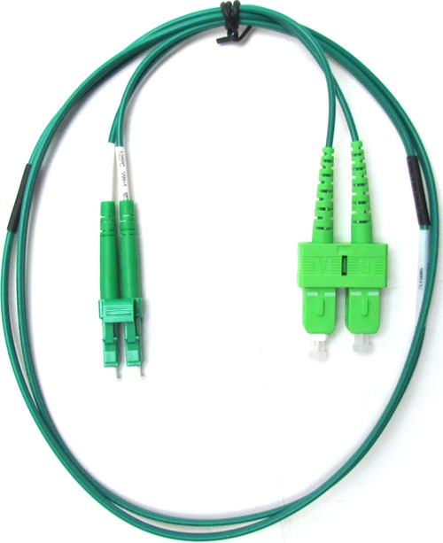 C2G 4057538 Single-Mode Duplex Fiber Cable - 3 Feet - LC to SC - 9/125 -  Green