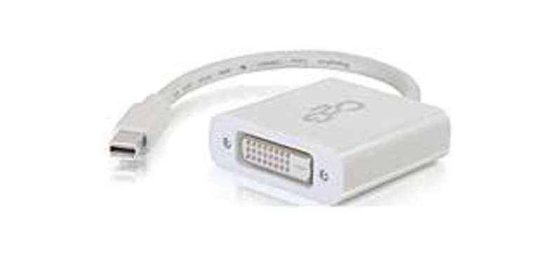 C2G 757120543190 54319 8-inch Mini DisplayPort to DVI-D Active Adapter Converter - White
