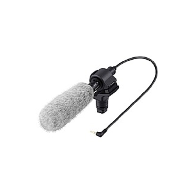 Sony ECM-CG60 Microphone - Mono - 40 Hz to 20 kHz - Wired - Electret Condenser - Shotgun - Mini-phone