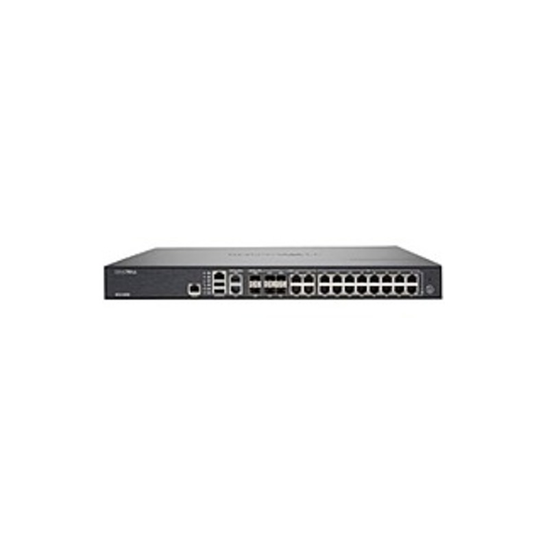 SonicWall NSA 5650 Network Security/Firewall Appliance - 22 Port - 1000Base-T, 10GBase-X, 10GBase-T Gigabit Ethernet - DES, 3DES, AES (128-bit), AES (