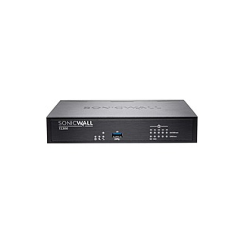 SonicWall TZ300 Network Security/Firewall Appliance - 5 Port - 10/100/1000Base-T Gigabit Ethernet - AES (128-bit), AES (256-bit), DES, MD5, AES (192-b
