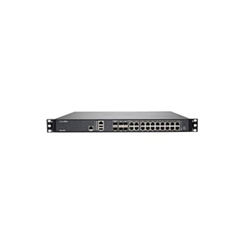 SonicWall NSA 4650 Network Security/Firewall Appliance - 20 Port - 1000Base-T, 10GBase-X Gigabit Ethernet - DES, 3DES, AES (128-bit), AES (192-bit), A