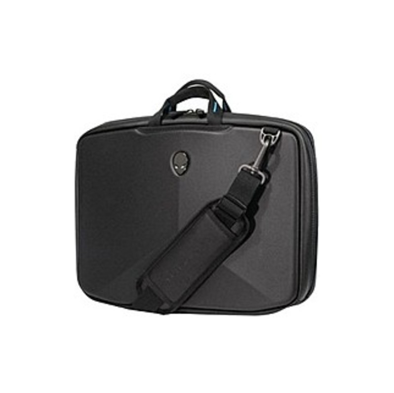 Mobile Edge Alienware Vindicator Carrying Case (Briefcase) for 15.6" Notebook - Black, Teal - Weather Resistant Base, Scratch Resistant, Slip Resistan