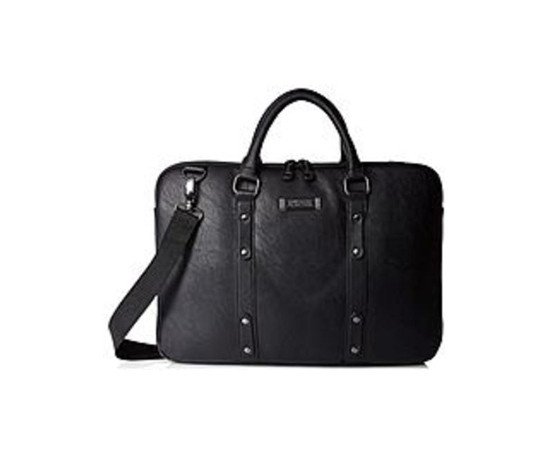 Kenneth Cole Reaction 023572486768 539075OM Slim Double Gusset Case for 16-inch Laptops - Black